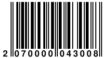 Штрих-код: 2070000043008