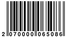 Штрих-код: 2070000065086
