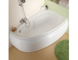 Ванна асимметр.: JOANNA 140x90, правая, ультра белый (WA-JOANNA*140-R-W)