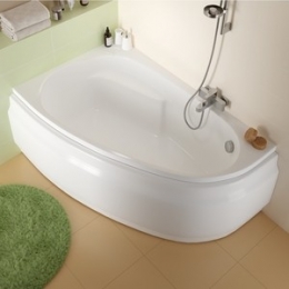 Ванна асимметр.: JOANNA 150x95, левая, ультра белый (WA-JOANNA*150-L-W)