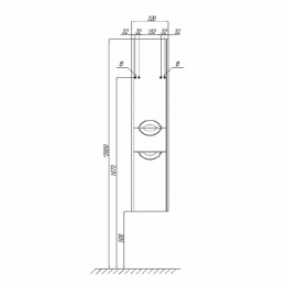 Шкаф - колонна Aquaton Сильва левый дуб макиато 1A215603SIW5L
