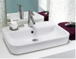 Раковина Cersanit Caspia 60 Square, накладная на столешницу, прямоугольная