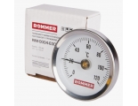 Термометр накладной Rommer 63мм, 0...120°C, класс 2, с пружиной, биметаллический
