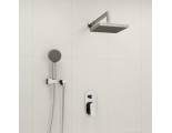 Встраиваемый комплект для душа с верхней душевой насадкой и лейкой WasserKraft A14028