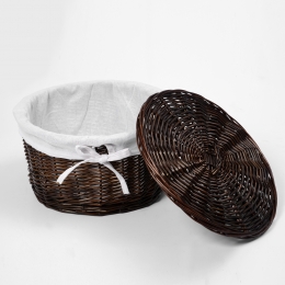 Плетеная корзина с крышкой WasserKraft Donau WB-530-L