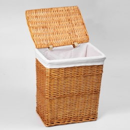 Плетеная корзина для белья с крышкой WasserKraft Ammer WB-370-M