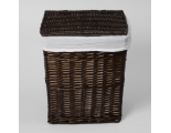 Плетеная корзина для белья с крышкой WasserKraft Isar WB-130-M