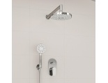Встраиваемый комплект для душа с верхней душевой насадкой и лейкой WasserKraft A16629