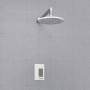 Встраиваемый комплект для душа с верхней душевой насадкой WasserKraft A12667WHITE