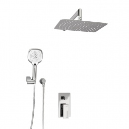 Встраиваемый комплект для душа с верхней душевой насадкой и лейкой WasserKraft A16069