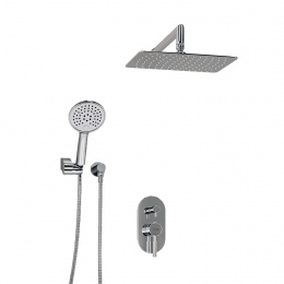Встраиваемый комплект для душа с верхней душевой насадкой и лейкой WasserKraft A16169