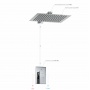 Встраиваемый комплект для душа с верхней душевой насадкой WasserKraft A12119