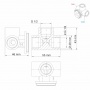 Встраиваемый комплект для душа с верхней душевой насадкой WasserKraft A12028