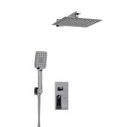 Встраиваемый комплект для душа с верхней душевой насадкой и лейкой WasserKraft A16190