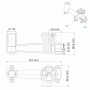 Встраиваемый смеситель для душа с гигиенической лейкой WasserKraft Aller 10638