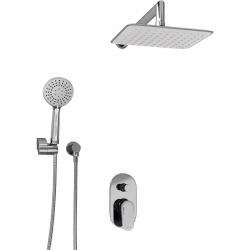 Встраиваемый комплект для душа с верхней душевой насадкой и лейкой WasserKraft A14031
