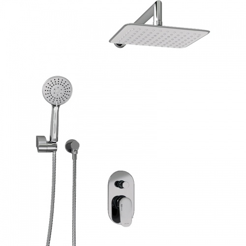 Встраиваемый комплект для душа с верхней душевой насадкой и лейкой WasserKraft A14031 купить в интернет магазине Санрай73