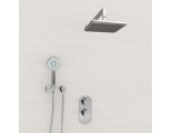 Встраиваемый комплект для душа с верхней душевой насадкой и лейкой WasserKraft A16028 Thermo