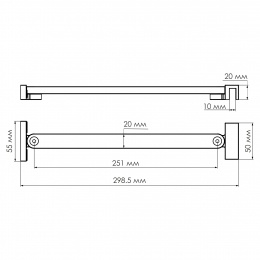 Фиксатор для стеклянной шторки Berkel 48P01-80 / Leine 35P01-80 WasserKraft D162 