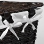Плетеная корзина для белья с крышкой WasserKraft Salm WB-270-L