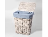 Плетеная корзина для белья с крышкой WasserKraft Lippe WB-450-M