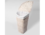 Плетеная корзина для белья с крышкой WasserKraft Vils WB-560-L