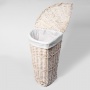 Плетеная корзина для белья с крышкой WasserKraft Vils WB-560-L