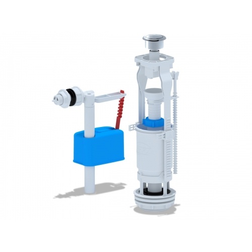 Арматура 1 кн. АНИпласт кнопка металл. бок/подв. ЭКОНОМ купить в интернет магазине Санрай73