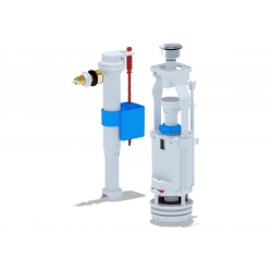 Арматура 1 кн. АНИпласт 3/8 хром бок/подв. лат. штуцер