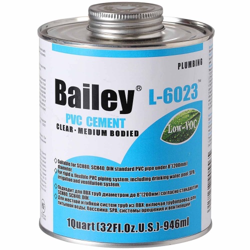 Клей для труб ПВХ Bailey L-6023 (946ml) купить в интернет магазине Санрай73