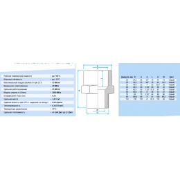 Муфта клеевая с наружней резьбой 32 х 1 ПВХ