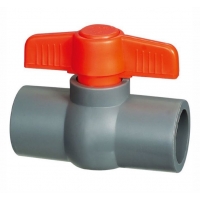 Кран шаровый компактный ПВХ неразборный 63mm