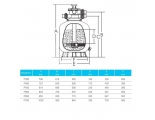 Фильтр Aquaviva P650 (15 м3/ч, D627)