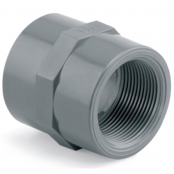 Муфта клеевая с внутренней резьбой 50 х 1 1/2 ПВХ Hidroten Испания