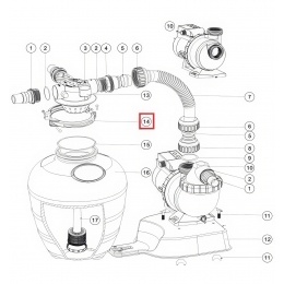 Хомут крепления для фильтра Aquaviva FSU