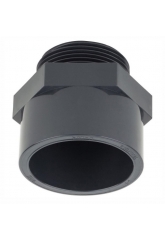 Муфта клеевая с наружней резьбой 50 х 1 1/2 ПВХ