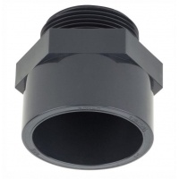 Муфта клеевая с наружней резьбой 50 х 1 1/2 ПВХ