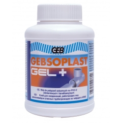 Клей для труб ПВХ GEB Gebsoplast Gel+ 250 мл, с кисточкой