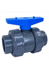 Кран шаровый ПВХ Aquaviva с муфтовым окончанием 32mm