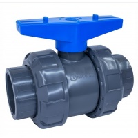 Кран шаровый ПВХ Aquaviva с муфтовым окончанием 32mm