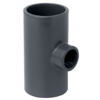 Тройник клеевой редукционный ПВХ 63х32 мм Coraplax