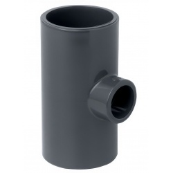 Тройник клеевой редукционный ПВХ 63х32 мм Coraplax