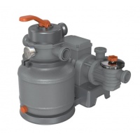 Песочный фильтр-насос 250w, 8,7/6,8 м3/ч, таймер, резервуар 12кг, фракция 0.45-0.85мм, Stermay