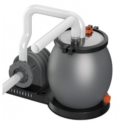 Песочный фильтр-насос 100w, 4,5/3,м3/ч, резервуар 11кг, фракция 0.45-0.85мм, Stermay