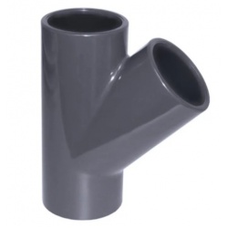 Тройник клеевой 45° d75 PN10