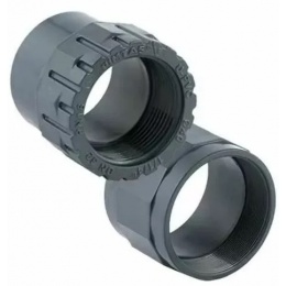 Двойной адаптер клеевой ПВХ 63-50 x 1 1/2"вр Pimtas, Турция