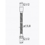 Шланг для душа G-lauf URG-1207, 150 см, хром