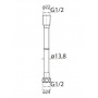 Шланг для душа G-lauf URG-1210, 150 см, хром