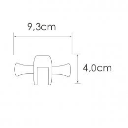 Крючок для душевых уголков, круглый WasserKRAFT K-223