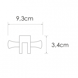 Крючок для душевых уголков, квадратный WasserKRAFT K-423